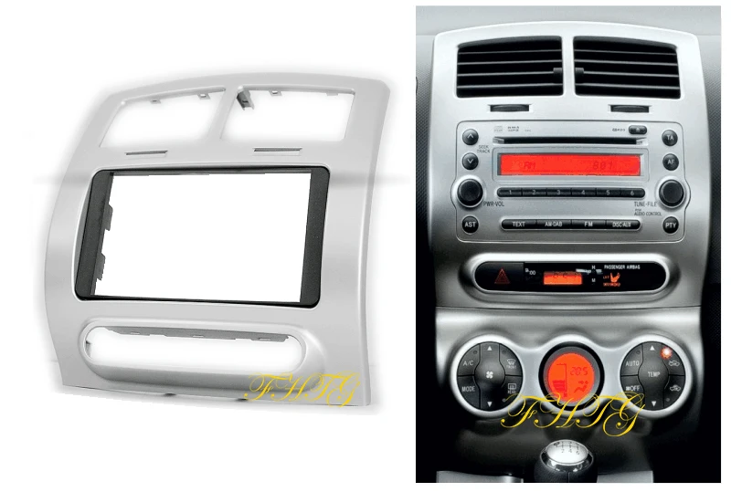 Автомобильный радиоприемник комплект приборной панели подходит для 2007 2010 Toyota IST автомобильная аудиорамка с