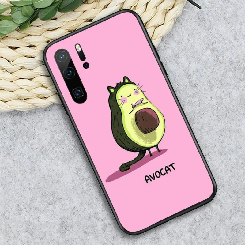 

Cute cartoon Avocado Phone Case For Huawei honor Mate P 9 10 20 30 40 Pro 10i 7 8 a x Lite nova 5t