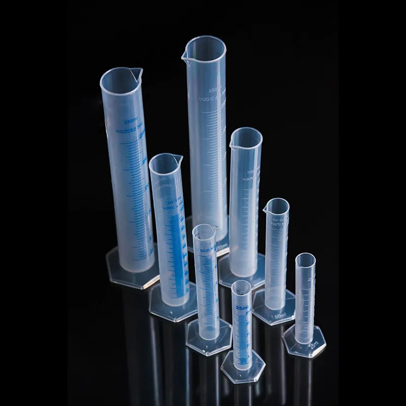 Delidge 10/25/50/100ml Plastic Measuring Cylinder accurate Cooking Kitchen School Chemistry Laboratory Tools measurement Tool