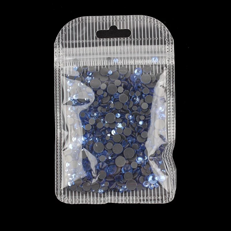 Lt blue Смешанный размер горный хрусталь 1200 шт./пакет исправление горный хрусталь для DIY вакуумные пакеты для одежды обувь сумка Украшение - Цвет: Lt blue
