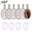 40 шт. Стразы овальный кабошон основа подвески настройки Сделай Сам Изготовление ювелирных изделий 20x30 мм сплав поднос ремесла для ожерелья брелок фурнитура