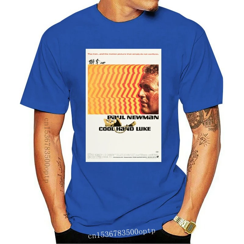 

New Men tshirt Cool Hand Luke Classic Movie Poster Unisex T Shirt women T-Shirt tees top
