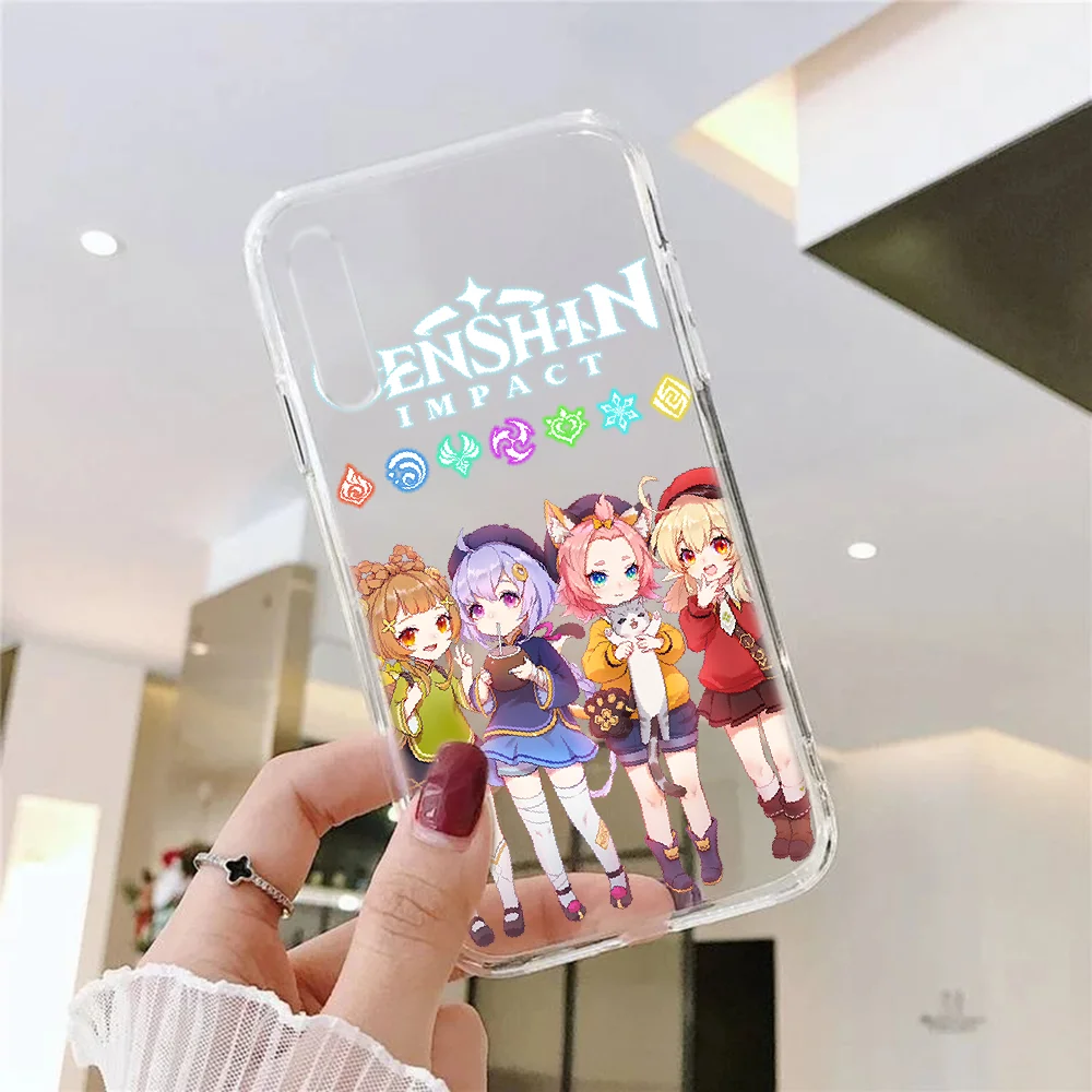 Чехол для телефона Genshin Impact Hu Tao Samsung Galaxy A 3 5 7 8 10 20 21 30 40 50 51 70 71 E S 2016 2018 4G Прозрачный