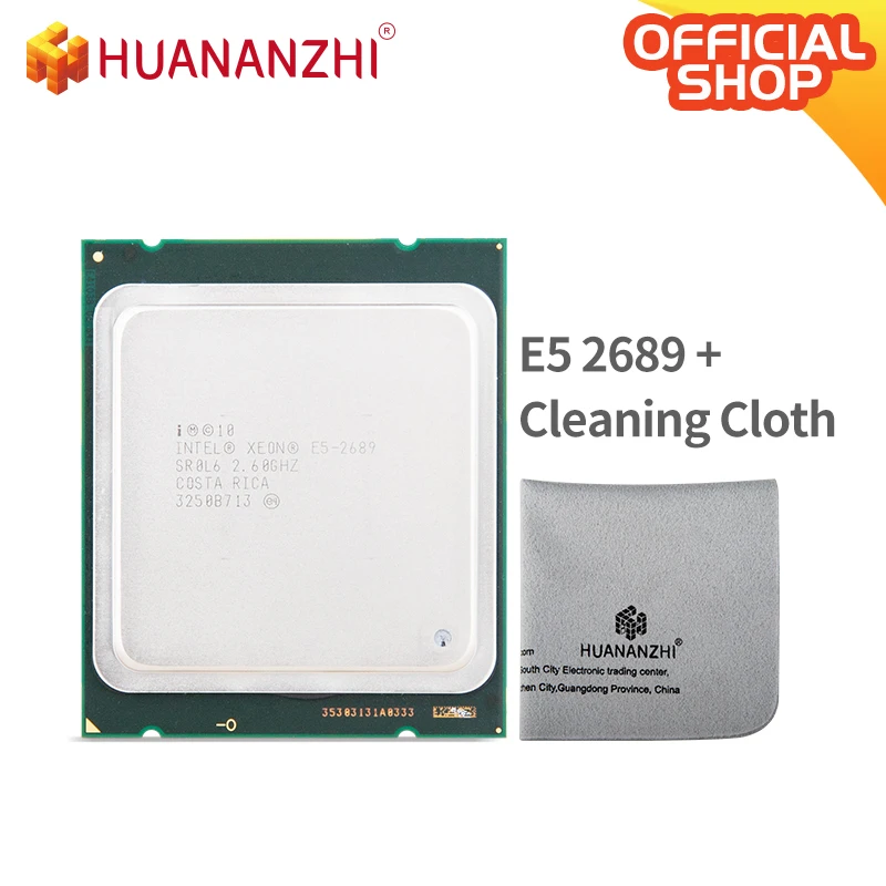 Чистящая ткань HUANANZHI с процессором Intel Xeon E5 2689 2 6G LGA 2011 процессор для настольного