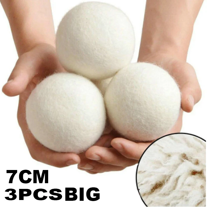 

Многоразовые шарики для сушки шерсти 4 см/7 см, флисовые шарики для стиральной машины, полезные флисовые шарики для сушки