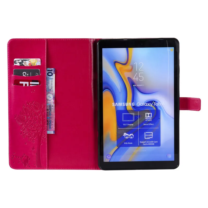 Wekays для samsung Tab A2 10,5 кожаный чехол с рисунком кота дерево для Coque samsung Galaxy Tab A 10,5 дюймов T590 T595 чехлы