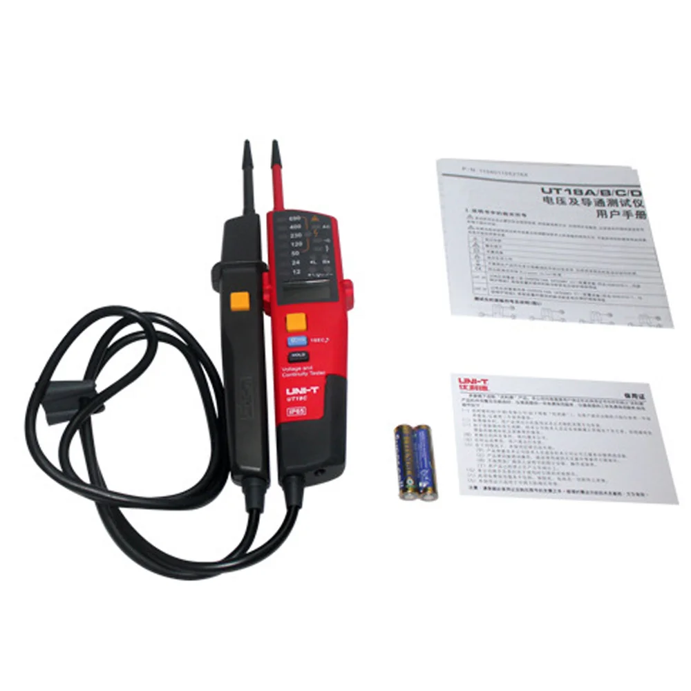 

UNI-T UT18D UT18C Waterproof Voltage Meter 690V AC DC voltmeter Detector Test Pen Full LCD Display RCD Test Auto Range