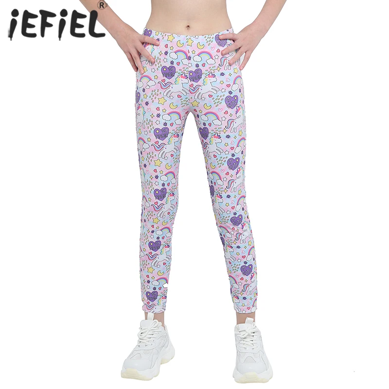 

Kids Girls Leggings Spring Summer Skinny Printed Cartoon Pattern Children Trousers Girl Casual Pencil Pants Toddler Leggings