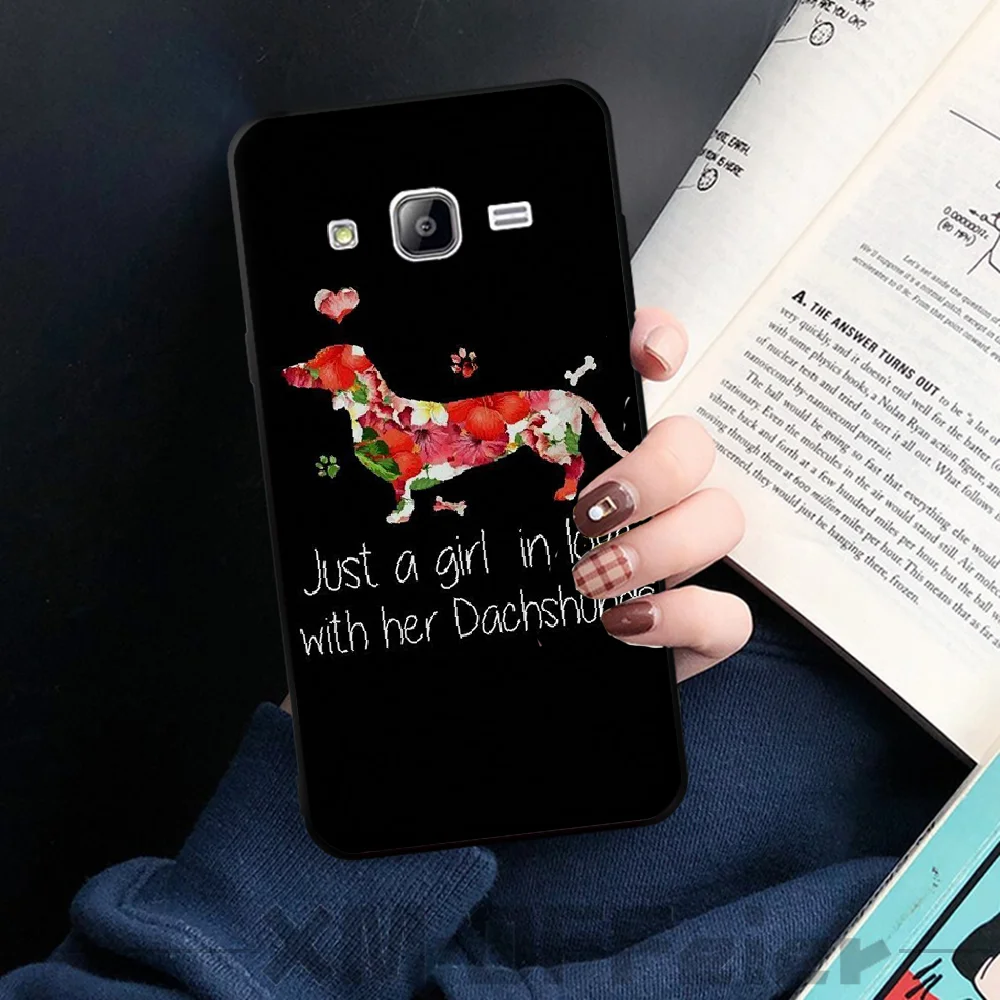Чехол для телефона Dachshund Doxie Flower Dog Puppy Samsung J6 Prime 7 Plus Peime J7 Neo J8 J6Plus Duo 2018 2019 | Мобильные