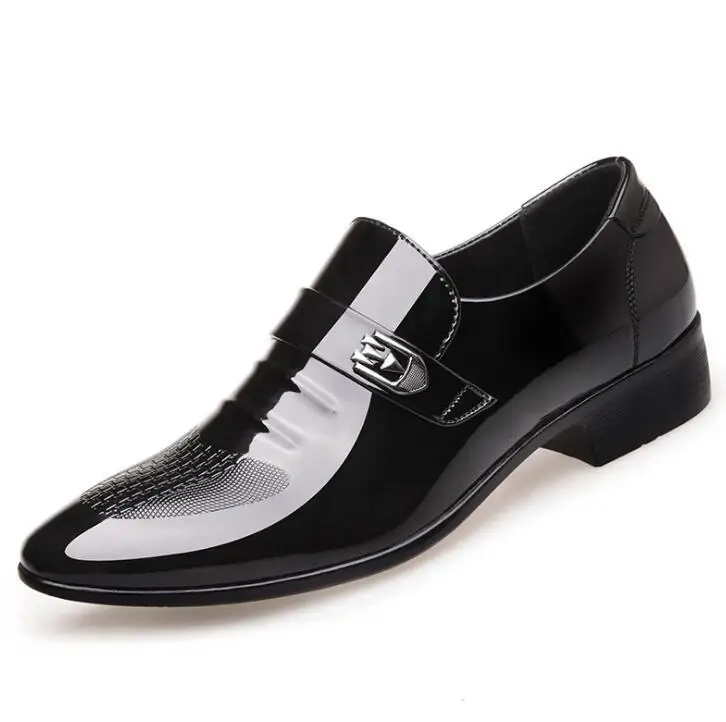 2019 Four Seasons New Fashion Men's Dress Shoes Business England Patent Leather Breathable Mens | Обувь