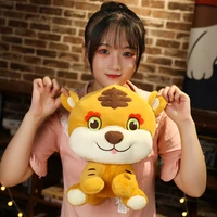 new2022 chinese new year tiger mascot doll kawaii plush toy for kids masot stuffed animal childrens gift