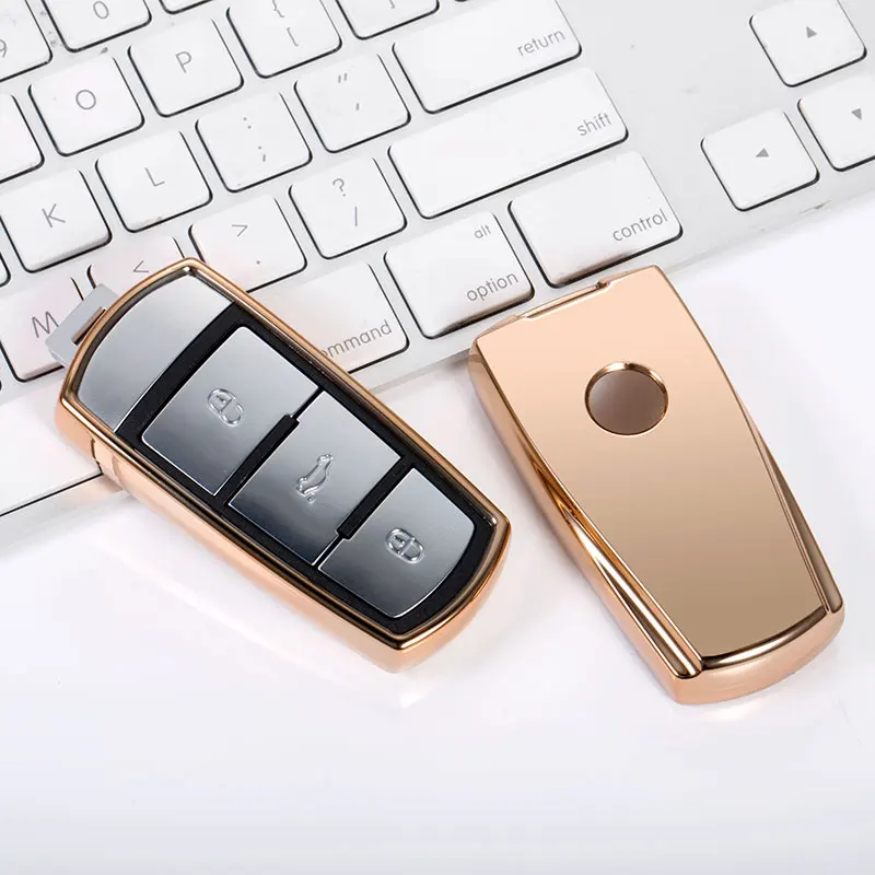 Мягкий ТПУ чехол для автомобильного ключа OemField защитный Volkswagen VW CC Passat B6 B7 362 365 Magotan