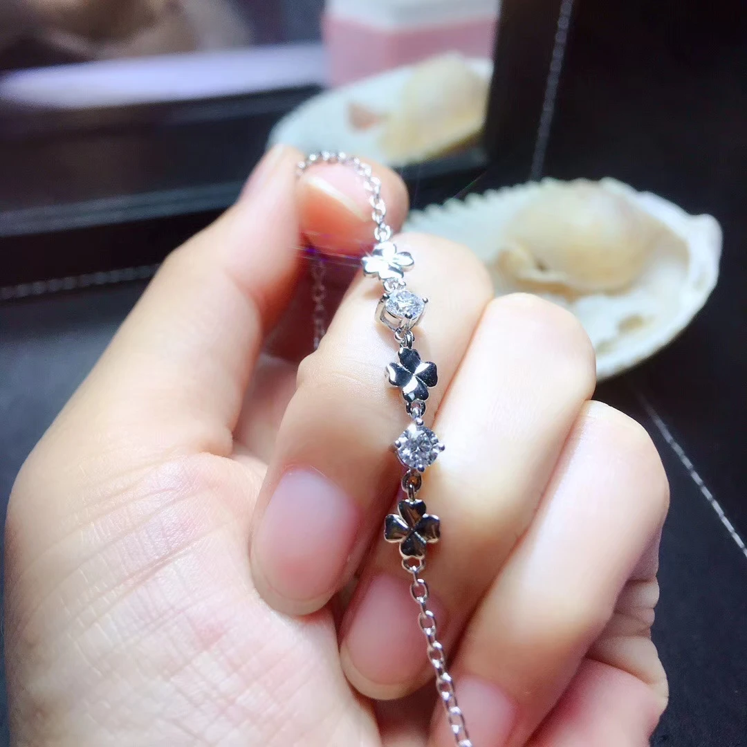 

MDINA exquisite moissanite gemstone bracelet women jewelry 925 sterling silver birthday banquet gift gem shiny