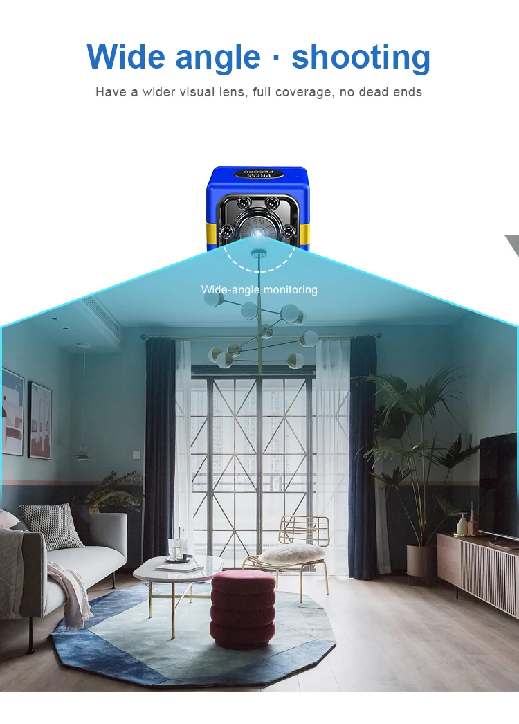 1080P HD маленькая секретная мини камера умная Индукционная беспроводная ночного