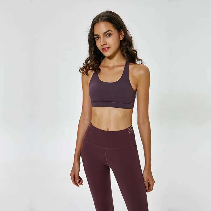 Спортивный бюстгальтер Racerback сетчатый для йоги спортивный с высоким покрытием