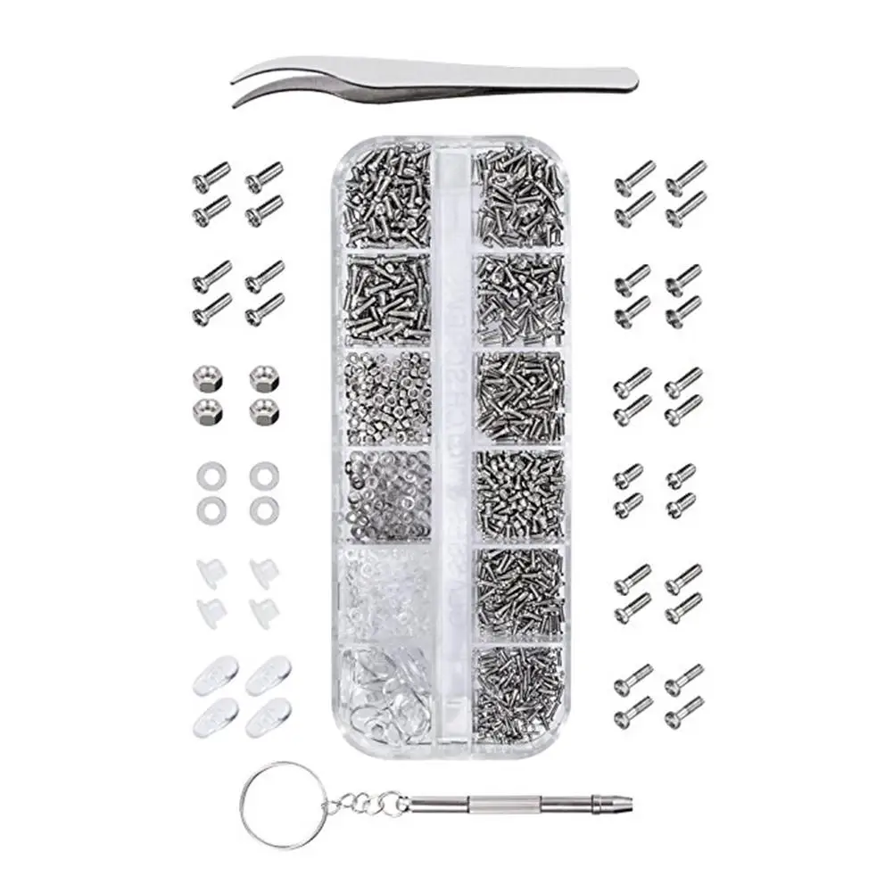 Набор инструментов для ремонта очков 1100 шт. набор ручных микровинты гайки шайбы