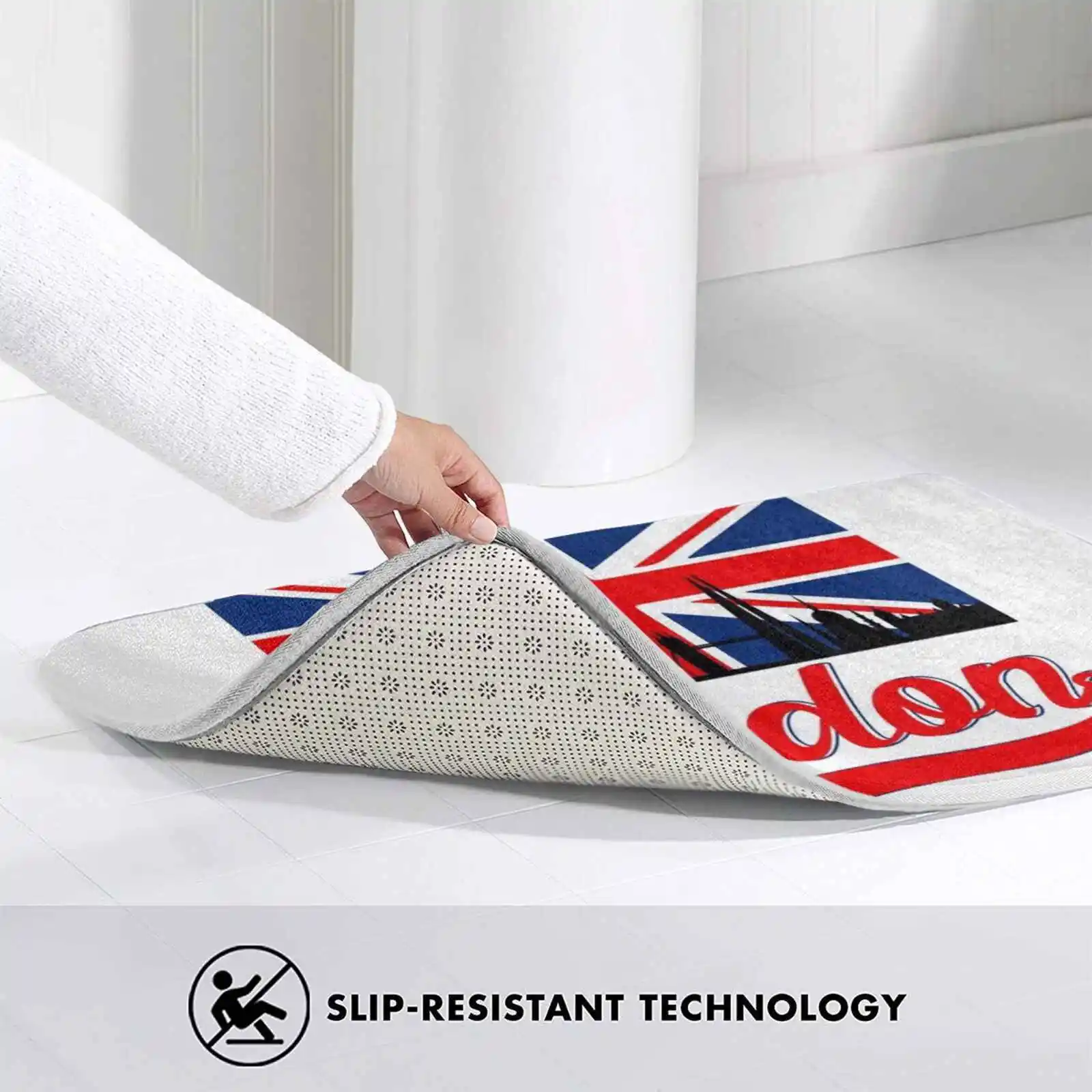 Коврик для дома с флагом Великобритании комнатный ковер путешествий на
