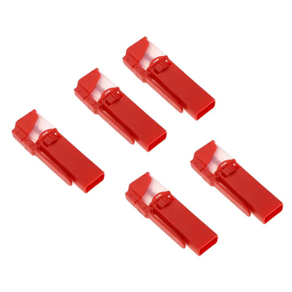 5 шт. зажимы для приманки кровяного червя инструмент наживки с прозрачной