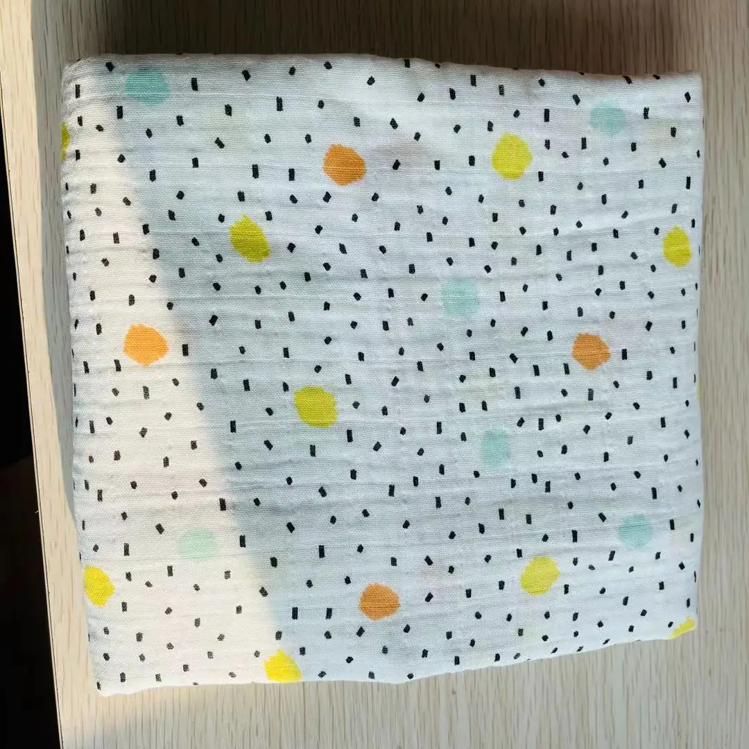 

120*120cm Swaddl Baby Swaddle Gauze Muslin Swaddle Wrap Newborn Organic Cotton Bamboo Baby Blanket Muslin