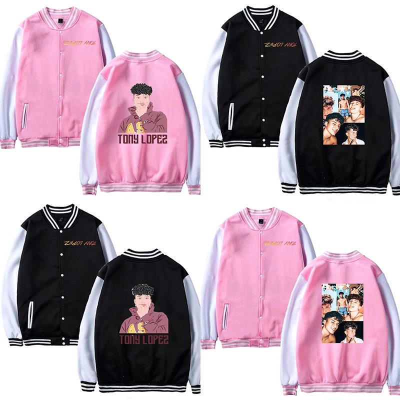 

Tony lopez Baseball Men's jacket Coat Parkas Autumn Winter Clothing Sweatshirt Harajuku Plus Size Tracksuit Moletom Masculino