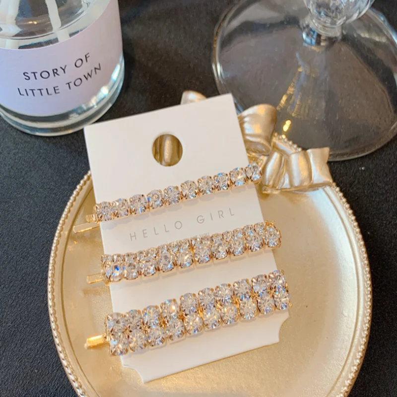 Корейский супер сверкающий бриллиантовый зажим для волос комбинированный