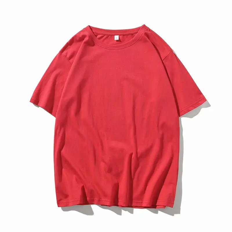 

2021 Summer Solid Color Half Sleeve T-shirt Men's Japanese Trendy Youth Loose-Fitting Casual T-shirt