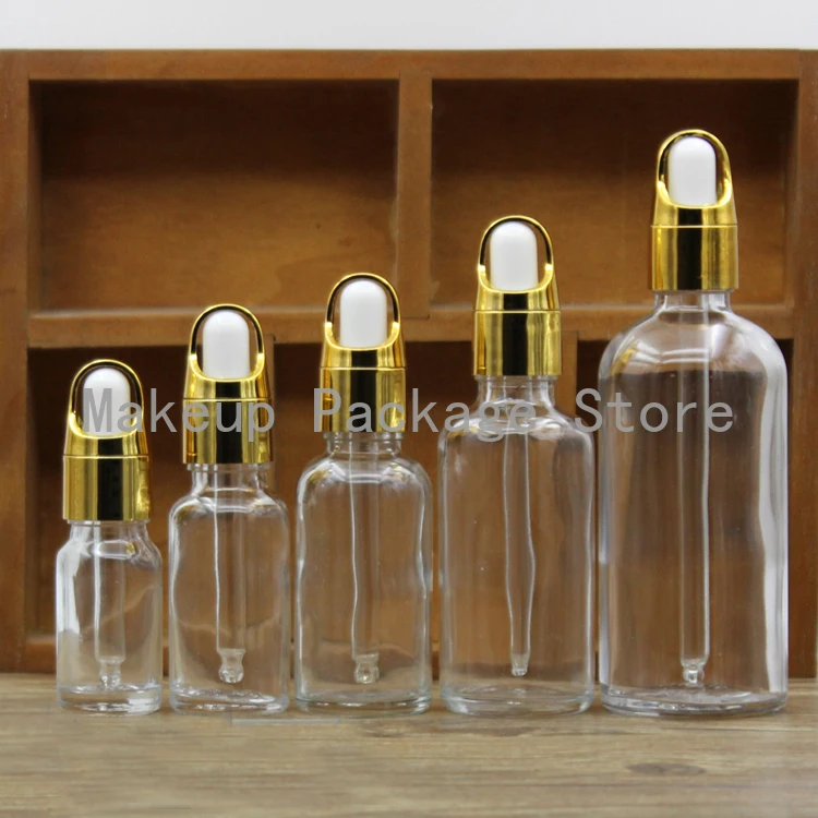 2 шт./лот 5/10/15/20/30/50/100ml пустая бутылочка янтарного цвета/прозрачный Стекло эфирное