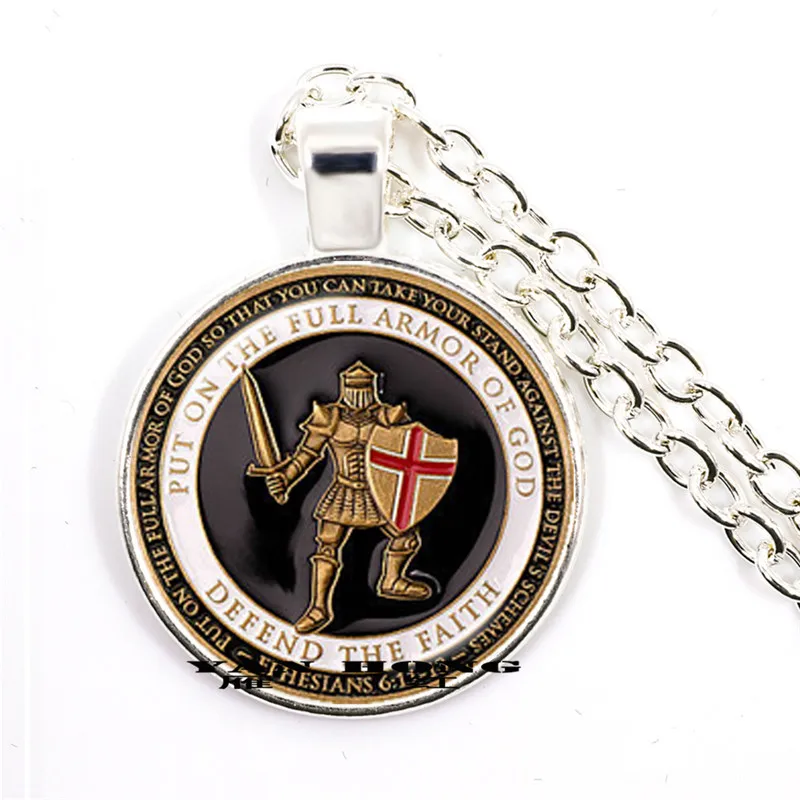 Металлическое ожерелье в морском стиле США круглый стеклянный кулон аппликация