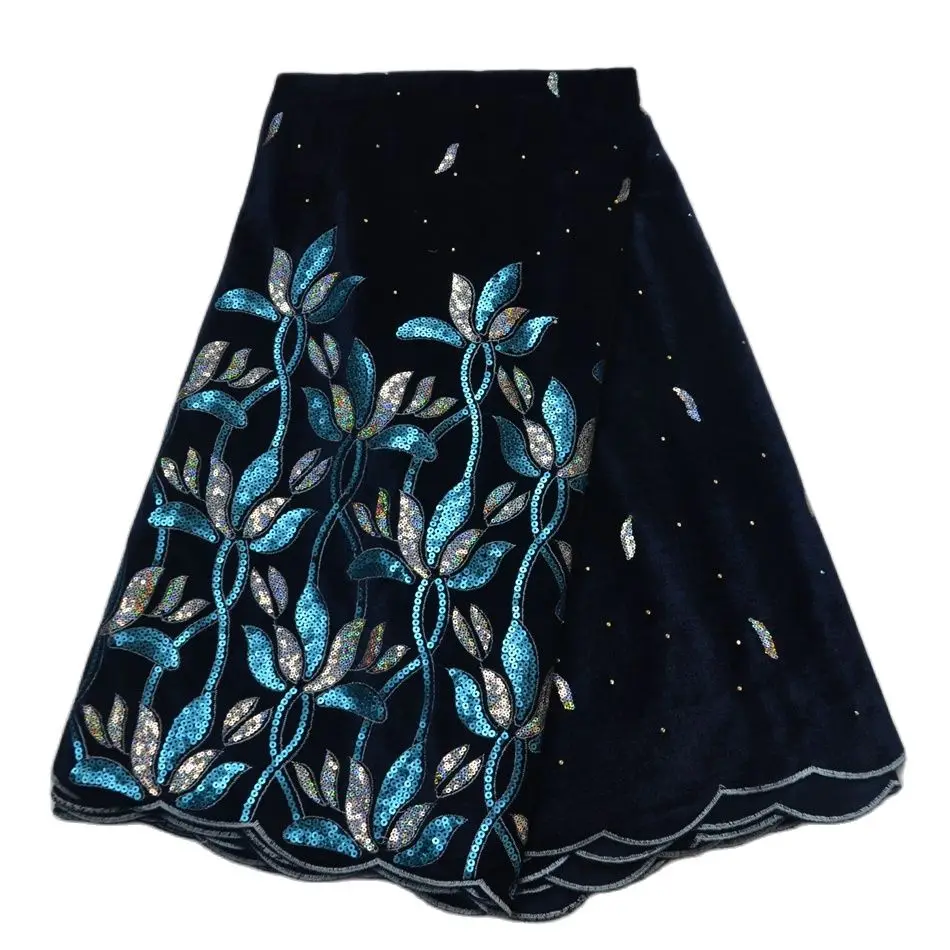 Нигерийская кружевная ткань 2021 красивая африканская Бархатная французская с