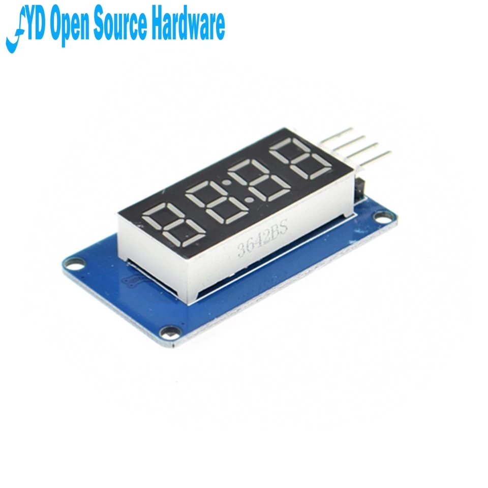 1pcs 4 Bits TM1637 Red Digital Tube LED Display Module &amp Clock | Электронные компоненты и принадлежности
