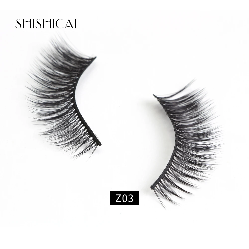 1/5 пар 3D норковые ресницы натуральные драматические 1-1 5 см Eeylashes 100% безжалостные