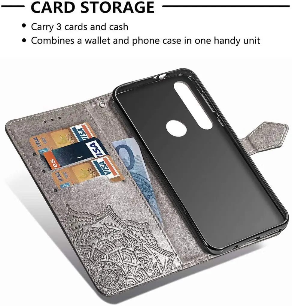 Для Samsung Galaxy Wide 4 Wide4 роскошный откидной кожаный защитный чехол с держателями для