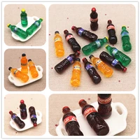 10pcs kawaii resin simulation 3d drink bottle miniature art diy home decoration accessories3411mm