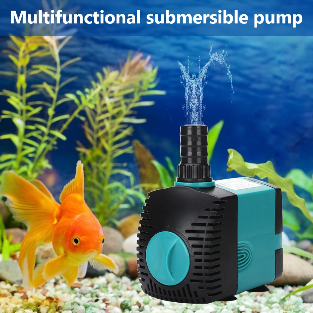 

Tank Submersible Pump Bottom Suction Cup Multifunctional Tank Filter Silent Feces Pump for Aquarium Fish Garden Pond