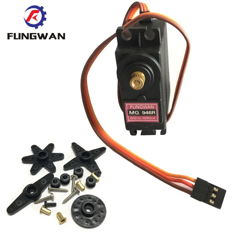 

Сервопривод MG946R с металлическим редуктором для лодочного автомобиля, Модернизированный металлический сервопривод MG946 с крутящим моментом ...