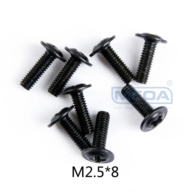 Wltoys 12428 RC автомобиль запасные части саморезы с полукруглой потайной головкой Винты с плоской головкой и крестообразным шлицем половина штифт M2 M2.3 M2.5 M3 M4 винты для RC автомобиль