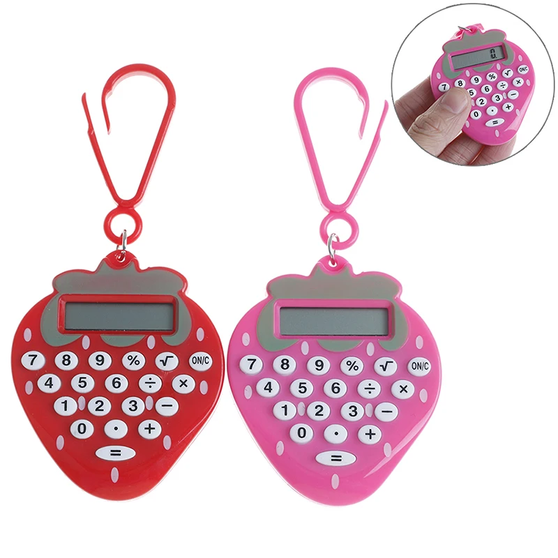 

1pc Student Mini Electronic Calculator Candy Color Calculating Office Supplies Gift Pocket Solar Power Calculator Randomly