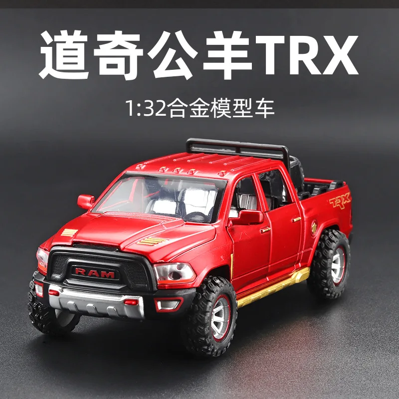 Модель автомобиля Dodge Ram TRX из сплава игрушка со звуком и светильник открытой