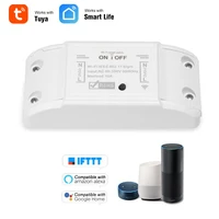 diy wi fi smart light switch timer wireless remote control works with alexa google home tuya app voice control wifi smart switch