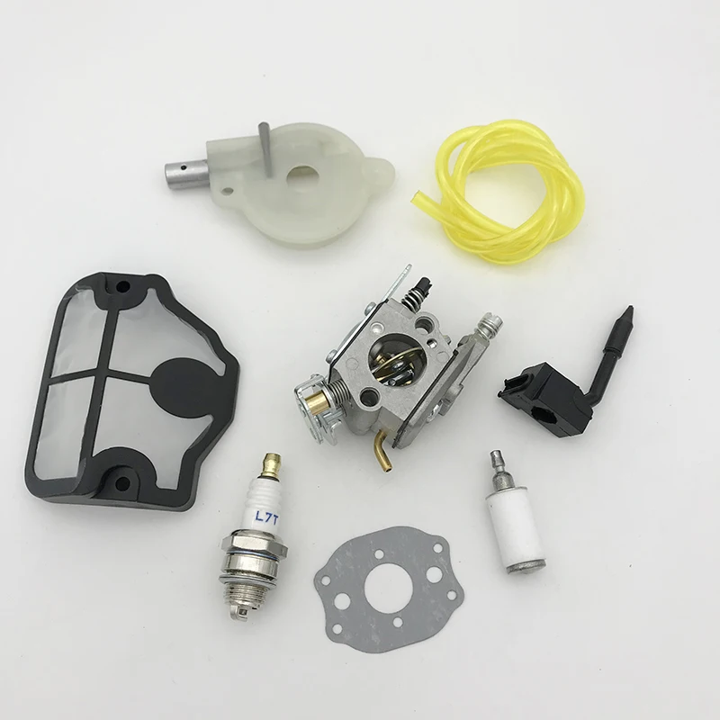 HUNDURE Carburetor Carb Air Filter Fuel Line Spark Plug Kit For HUSQVARNA 136 137 141 142 41 36 Chainsaw Replace Rebuild Parts |