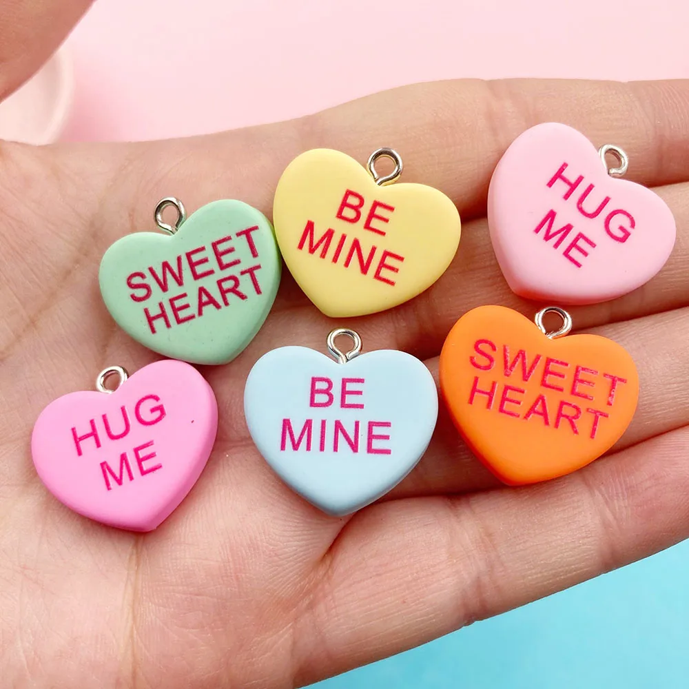 20 шт. украшения из смолы Hug Me Sweet Heart с плоским основанием кабошон скрапбукинг для