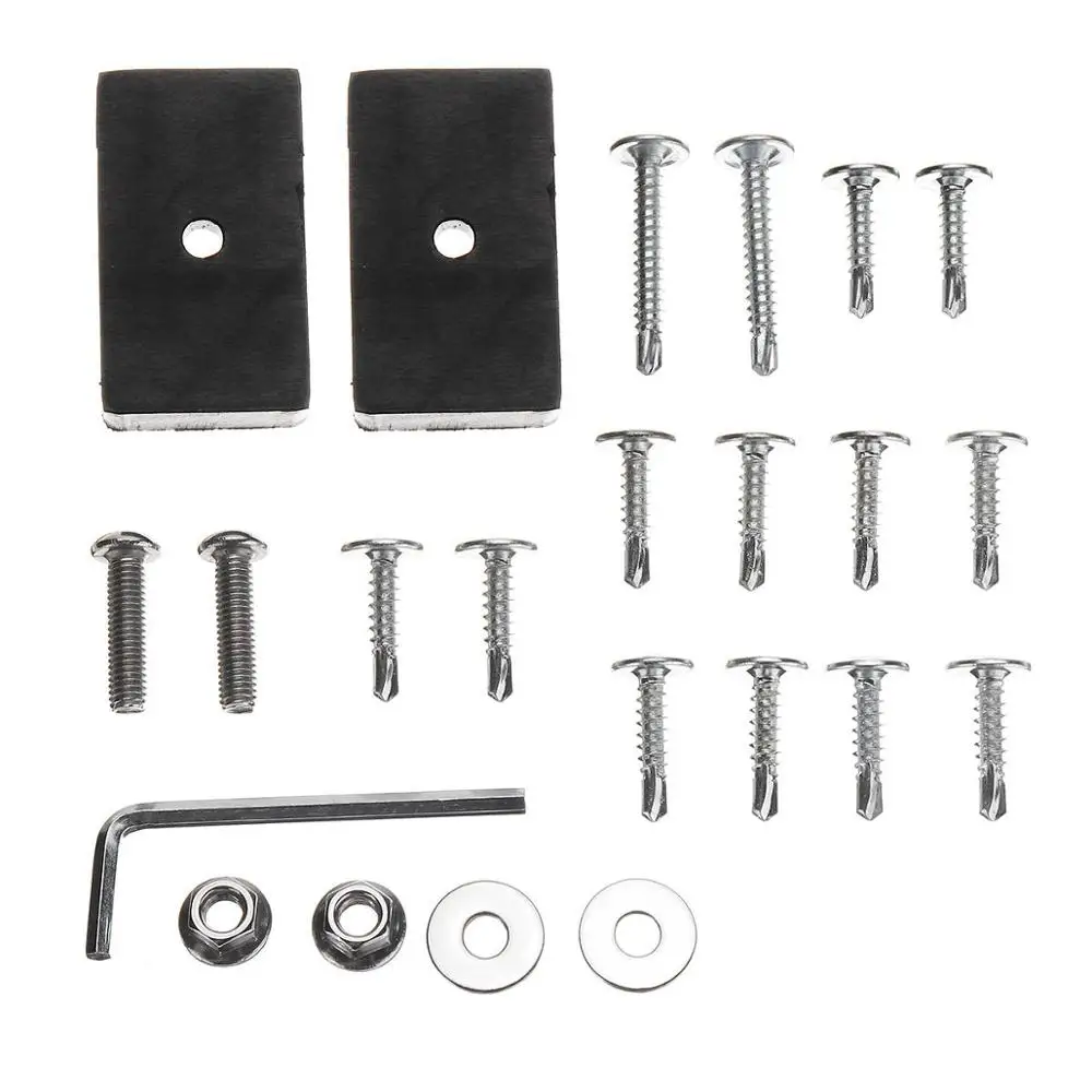 

3 Piece Universal Carbon Fber Black Car Front Lip Chin Bumper Splitter Diffuser Spoiler Body Kits trim