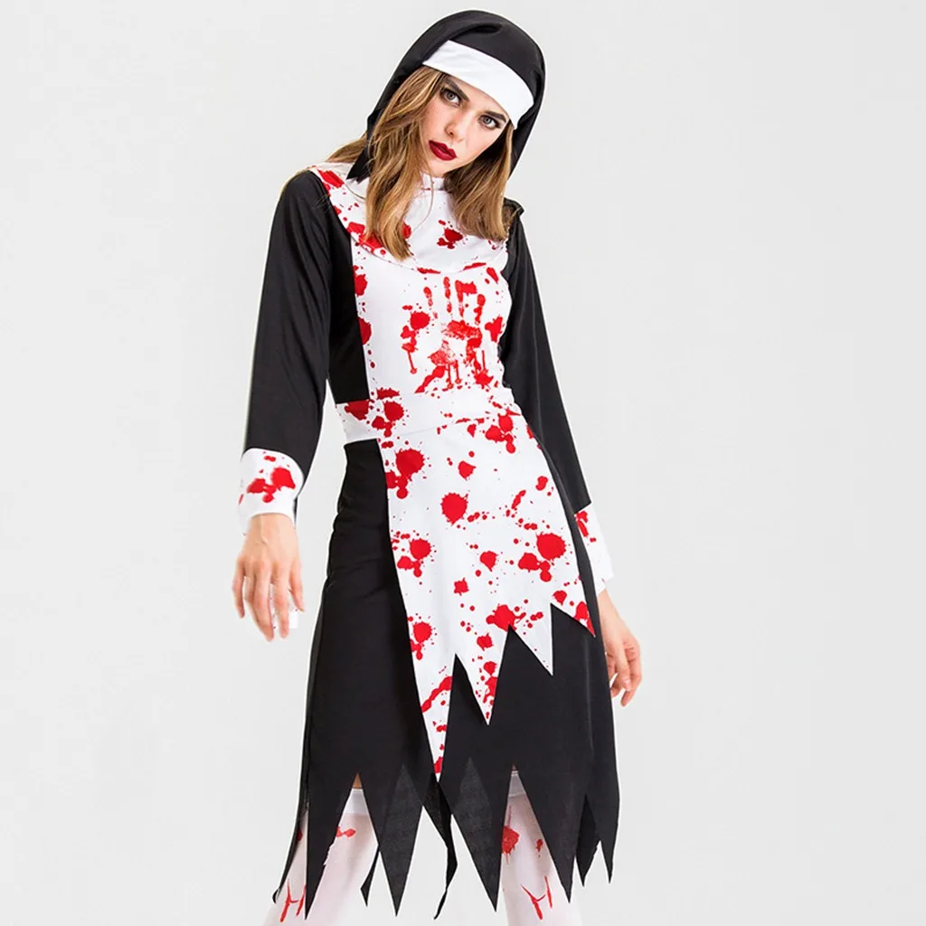 Страшные костюмы для женщин костюм вампира на Хеллоуин одежда день Святого