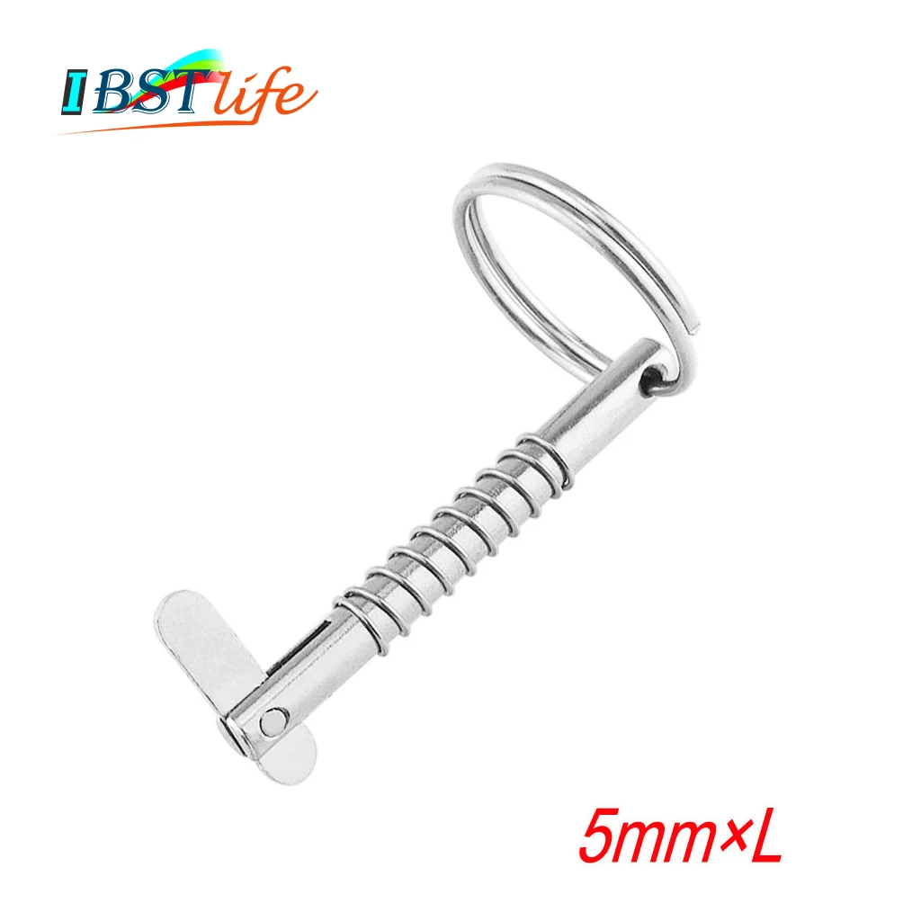 

5mm BSET MATEL Marine Grade 316 Stainless Steel Quick Release Pin for Boat Bimini Top Deck Hinge Marine hardware Boat