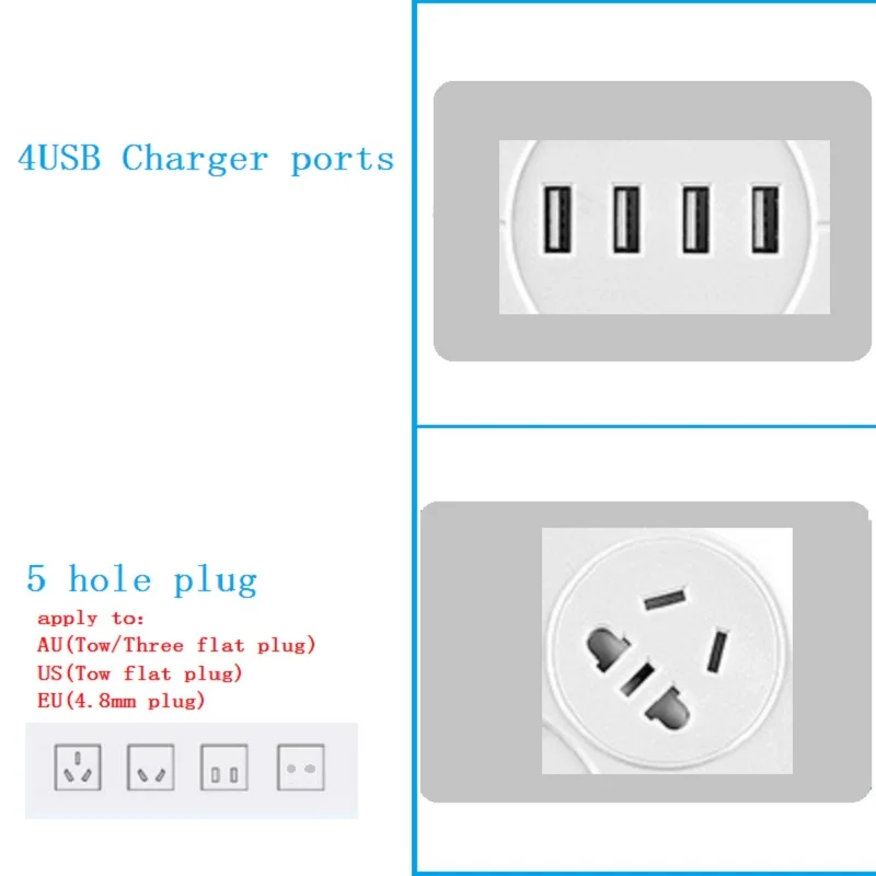 Удлинитель питания 3/4 австралийские розетки электрическая розетка USB порты