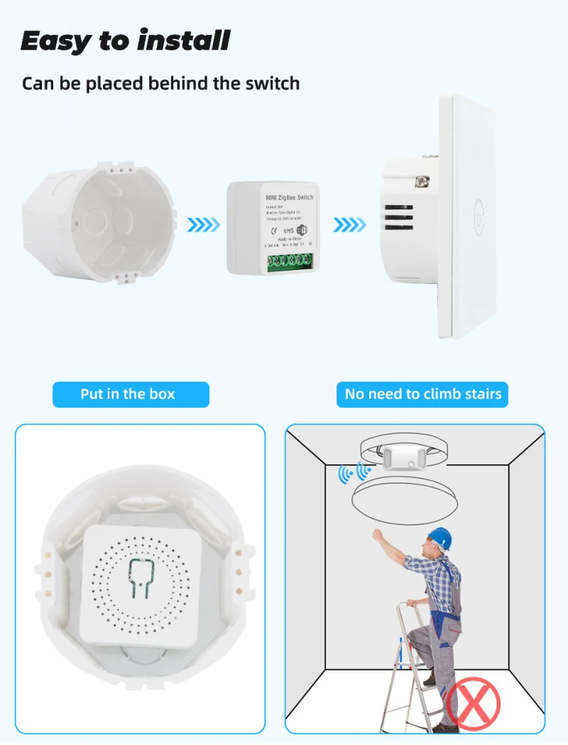 Tuya ZigBee DIY 3 0 умный светильник Модуль автоматического включения света Выключатель