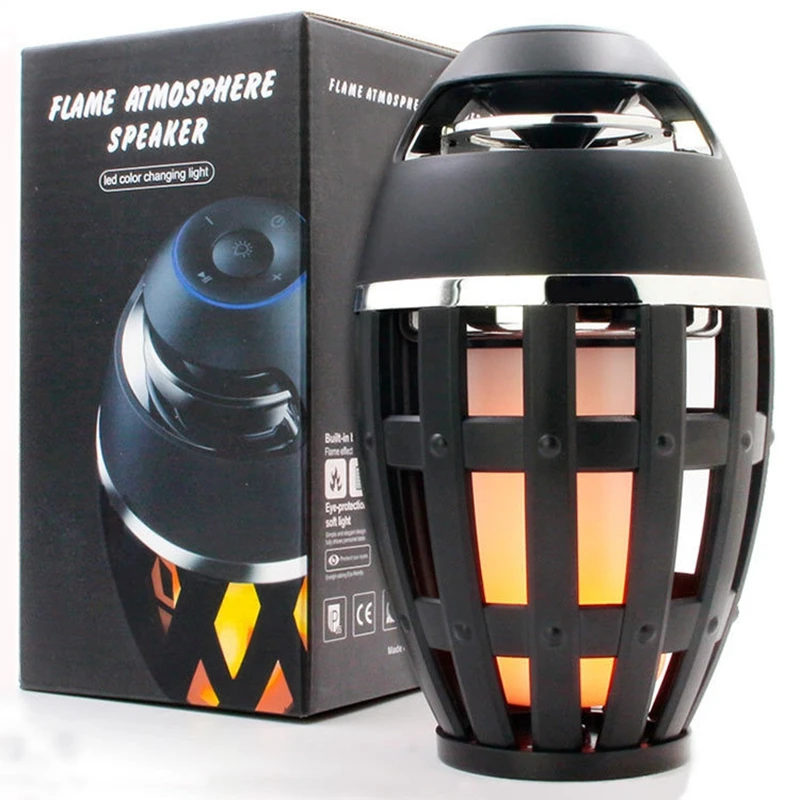 Портативный беспроводной Bluetooth динамик со светодиодной Фонарь светильник