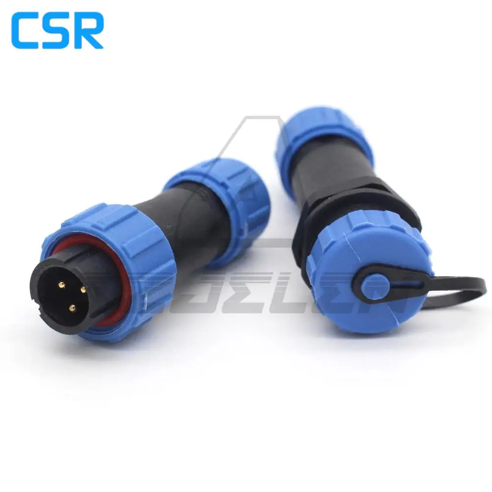 Водонепроницаемый провод SP13 для подключения проводов 3 контакта разъем кабеля