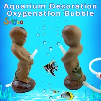 aquarium decoration lovely boy oxygen pump bubble stone fish tank decoration oxygenation bubble aquarium decoration seeyea