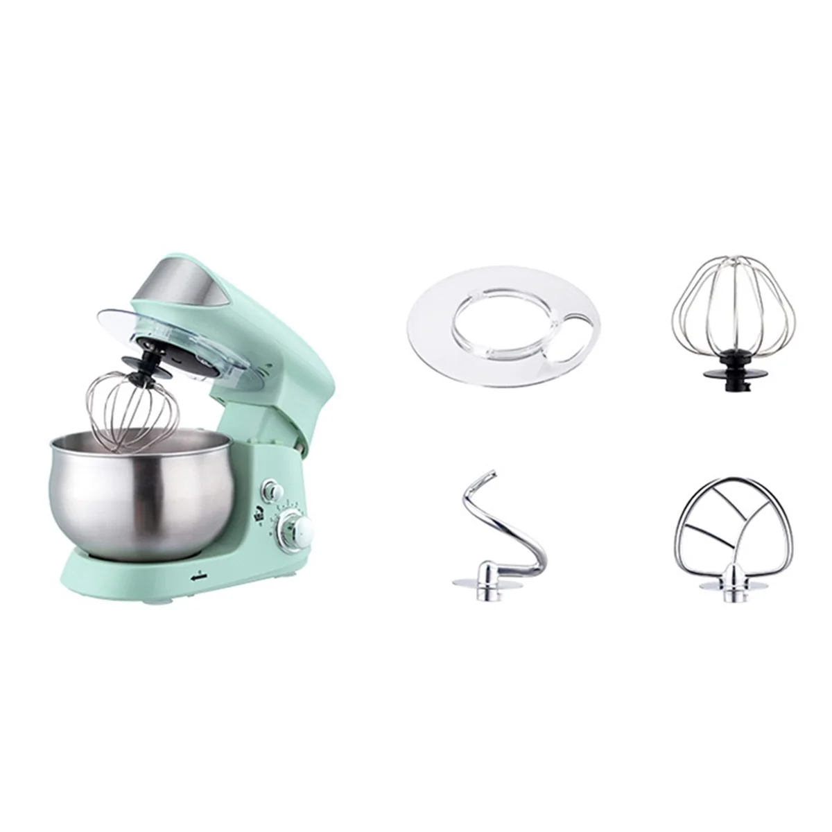 

600W 220V 3.5L Stainless Steel Bowl 6-speed Kitchen Food Stand Mixer Cream Egg Whisk Blender Cake Dough Bread Maker Machine